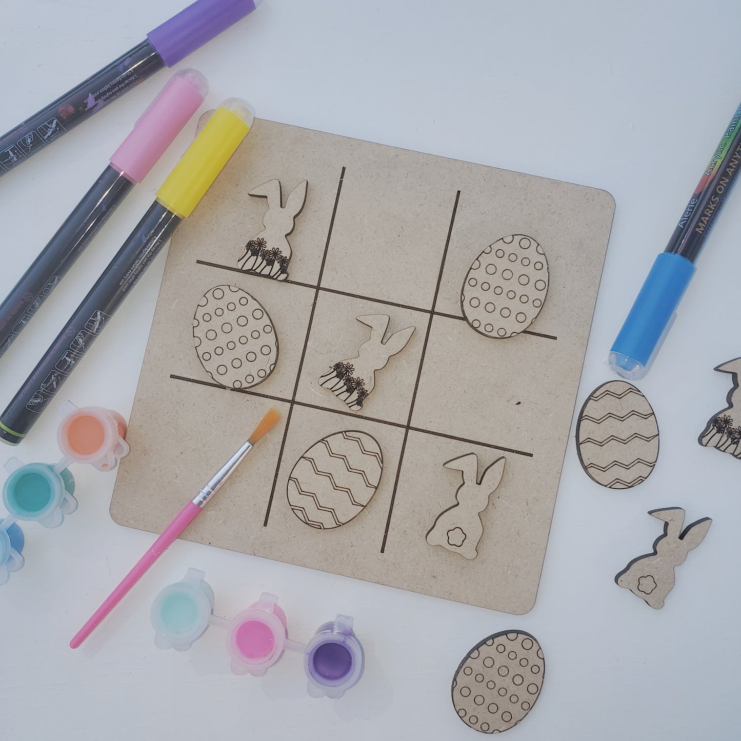 Easter Tic Tac Toe craft